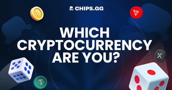 Interactive quiz banner to find out which cryptocurrency matches your personality.